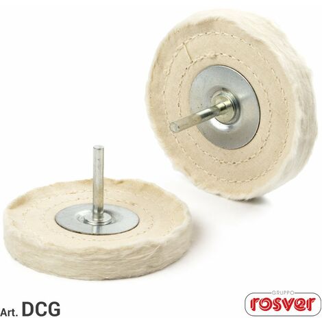 ROSVER DCG DISC DISCHI IN COTONE CON GAMBO PER LUCIDATURA A SPECCHIO STAMPI Ø100