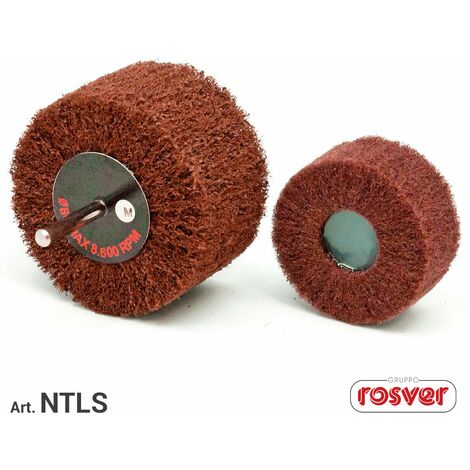 ROSVER NTLS RUOTA RUOTE LAMELLARI ABRASIVE IN NON TESSUTO CON GAMBO 6 mm