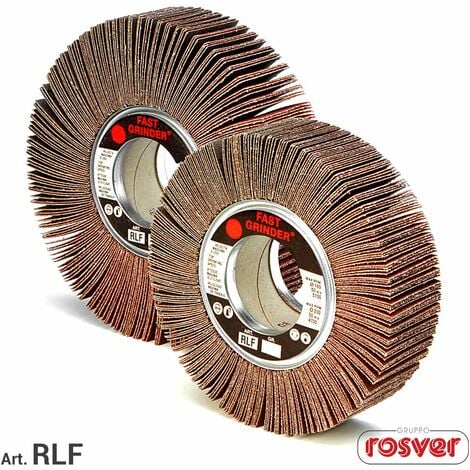 ROSVER RLF RUOTA RUOTE LAMELLARI CON FLANGE IN TELA ABRASIVA FORO 54