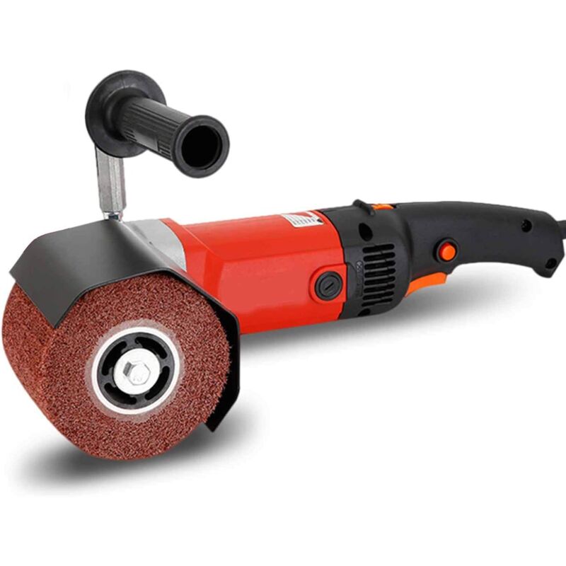 1400W Machine de tréfilage électrique polisseuse Acier Machine de tréfilage Ponceuse à satin du bois ponceuse satinée de 6 tréfilage à vitesse