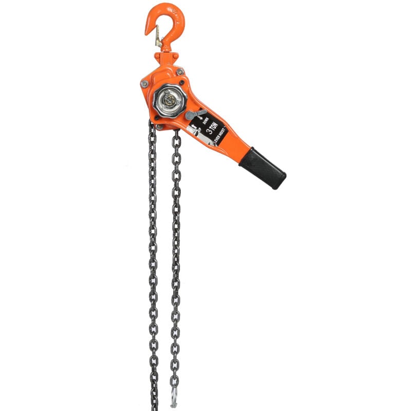 Rosvola - 3T Levage manuel pour chaîne 3 m de hauteur de levage avec levier à cliquet