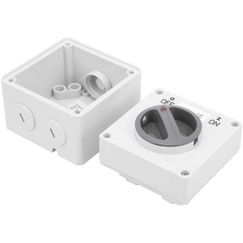 20A Commutateur étanche Ip66 250v 2 Positions Sélecteur Rotatif Interrupteur Marche-arrêt étanche à la Poussière - Rosvola