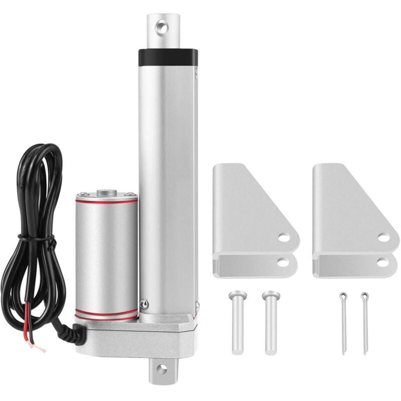 Rosvola - 24V Actionneurs à Mouvement linéaire, 750N Jusqu'à 100mm de Trajet maximale, Linéaires à Mouvement Linéaire avec Supports de Montage