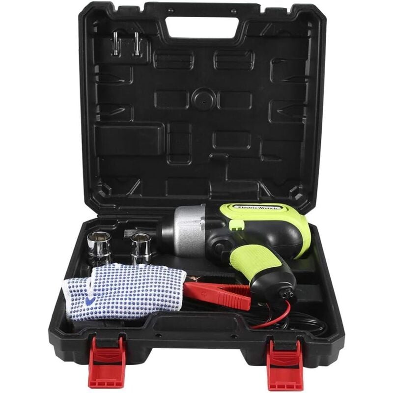 80W Clé à chocs 12V électrique 420N.M changement de pneu professionnel haute torsion rempl er l'outil - Rosvola