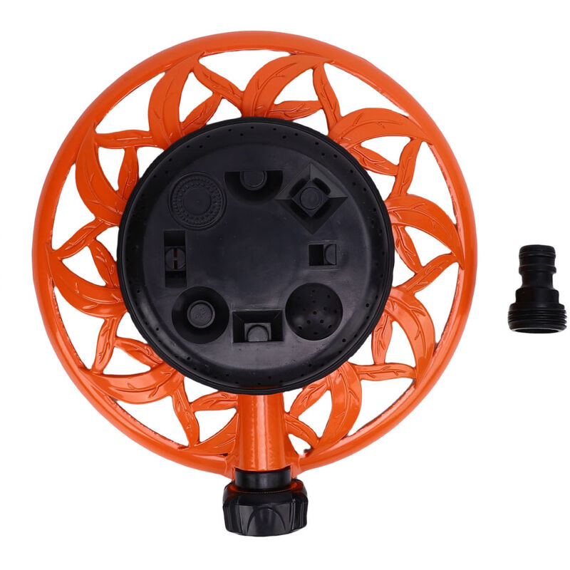 Rosvola Arroseur de pelouse avec Base décorative en métal, 8 modèles d'eau stationnaire pour arroser le jardin, Style européen