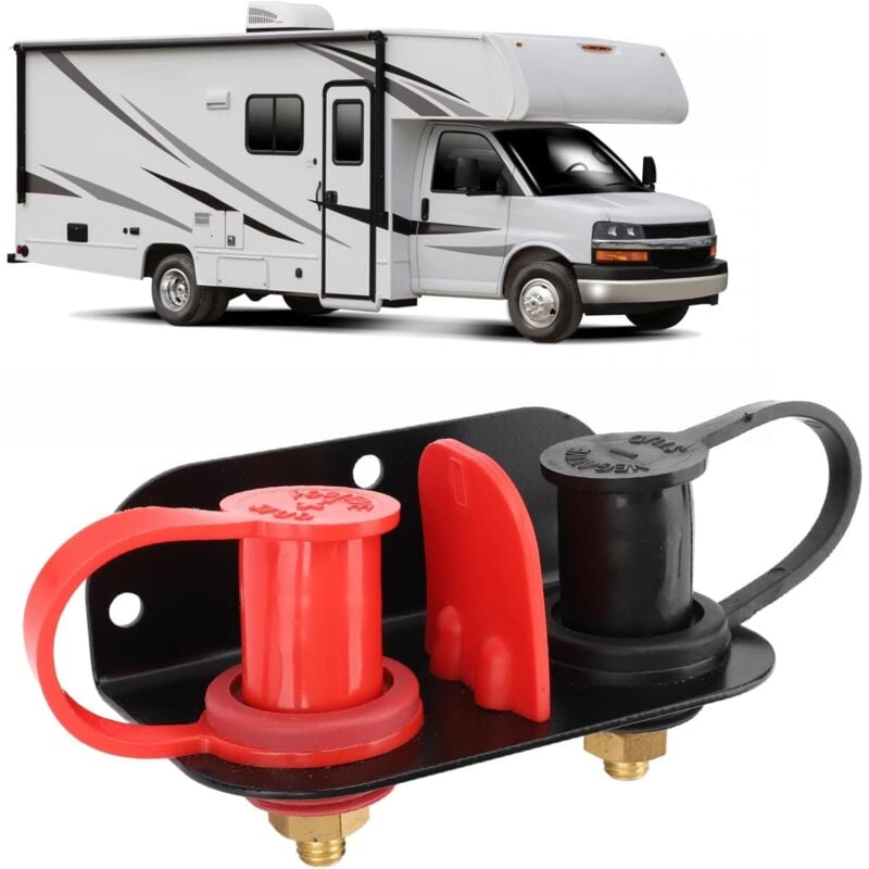 Rosvola - Bornes de batterie à distance 3/8 avec support de montage robuste 250 a, kit de charge de batterie marine, poteau de démarrage pour