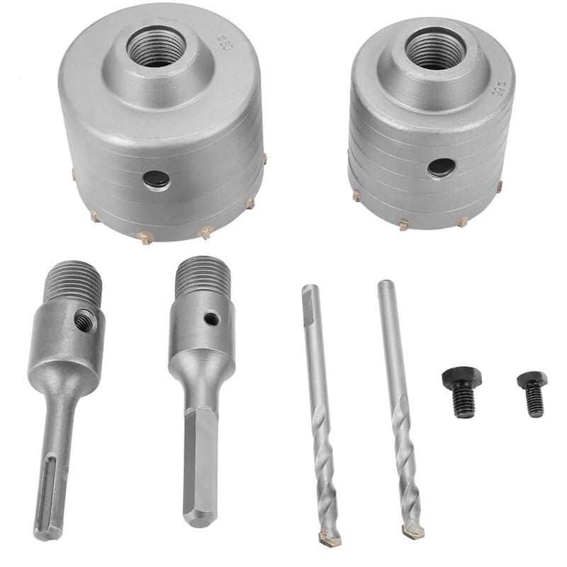 Rosvola - Mèche de forage en béton avec manche rond de 110 mm sds Plus Trépan pour trou de sciage de béton Mèche de forage pour mur en pierre de