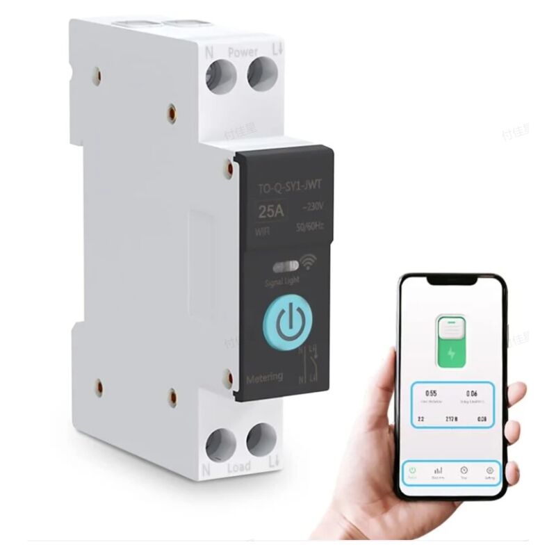 Rosvola Commutateur wifi Intelligent Disjoncteurs Domestiques Téléphone Portable Télécommande 3 Modes de Synchronisation pour Appareils