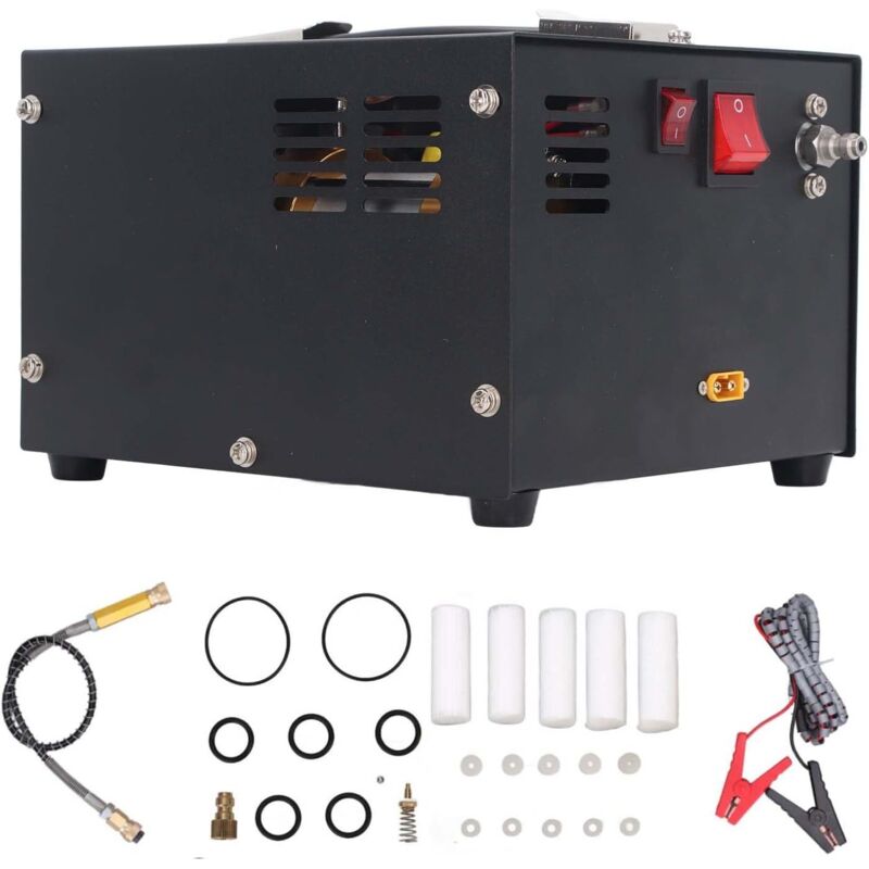 Rosvola - Compresseur d'air Haute Pression pcp 30 MPa/4500 psi Portable pcp Pompe à Air Haute Pression Fermeture Manuelle Compresseur pour Bouteille