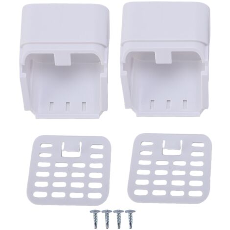 Rosvola Connecteur de descente de gouttière, filtre de sortie, protection pour 3x4 pouces, Type A, blanc