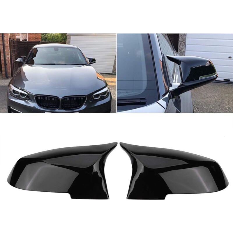 Couvercle de rétroviseur Couvercle de Miroir d'aile adapté pour 220i 328i 420i F20 F21 F22 F30 F32 F33 F36 X1 E84 - Rosvola