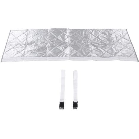 Rosvola Couvercle de tuyau de climatiseur avec 2 sangles à boucle réglables, enveloppe isolée anti-poussière pour échappement de 5.9 pouces de diamètre