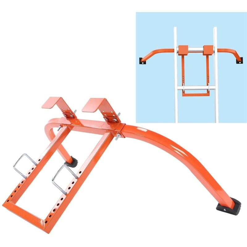 Rosvola - Crochet echelle de Toit, Adaptateur de Toit pour Échelle, sExtension de Toit en Acier Robuste, échelle de Toit ,stabilisateur d'échelle