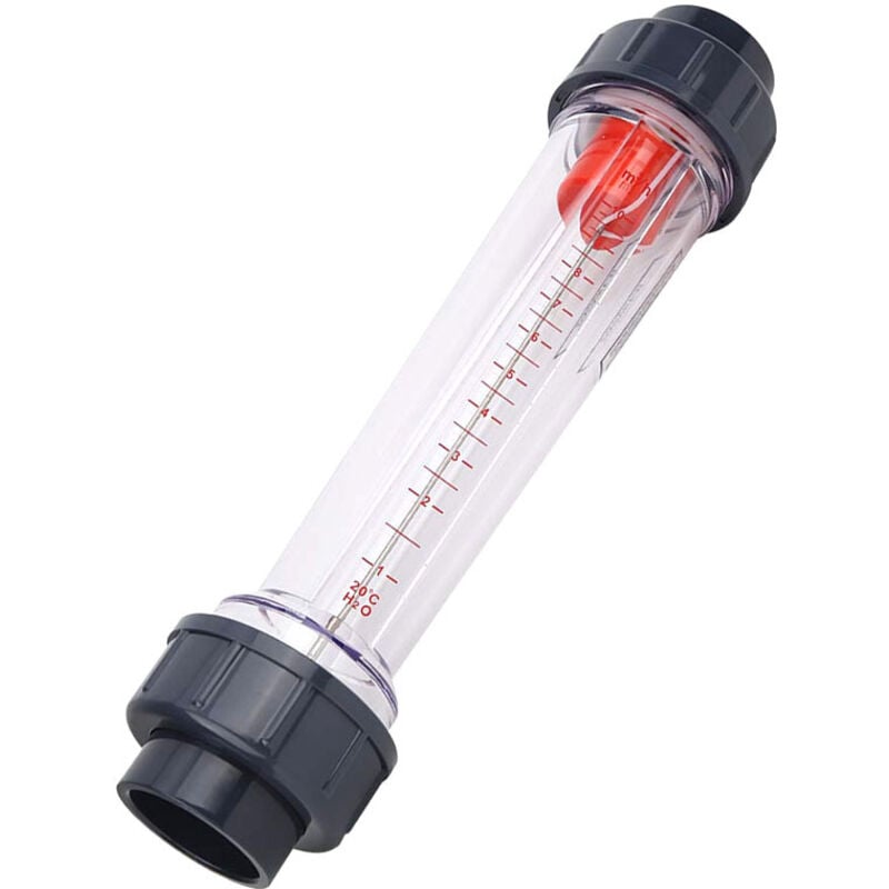 Rosvola - Débitmètre de liquide de Type Tube en plastique LZS-40 (d), débitmètre d'eau de haute précision, plage 1-10m h, pour tester le liquide