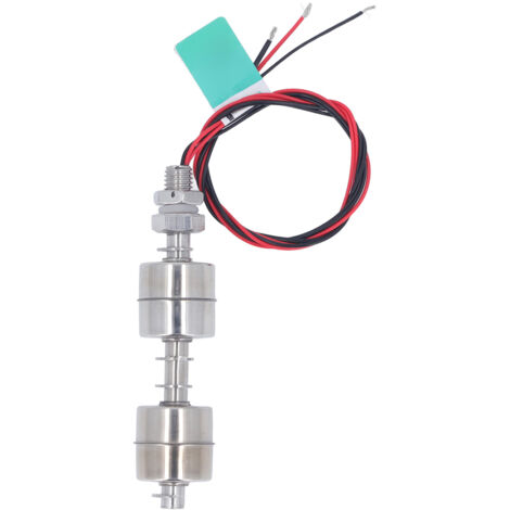 Rosvola Doppelkugel-Schwimmerschalter, 100 mm, mit Kabel, Flüssigkeitsstandregler, Edelstahlsensor, Hochspannung 0-220 V.