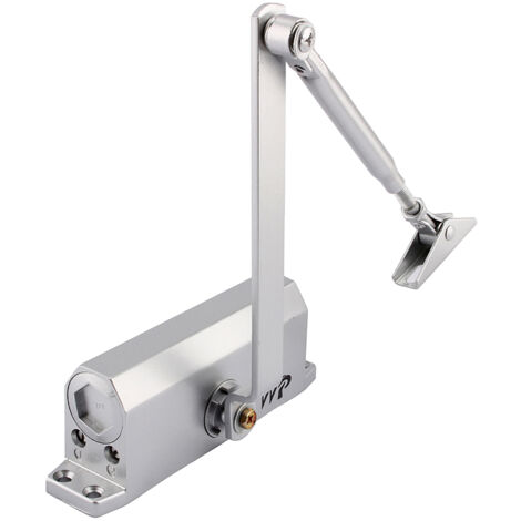 Rosvola Ferme-porte Hydraulique Automatique avec Dispositif D'arrêt, Ferme Porte à Ressort Réglable, Tampon Fermé usage Commercial et Résidentiel Porte de 35-60 kg