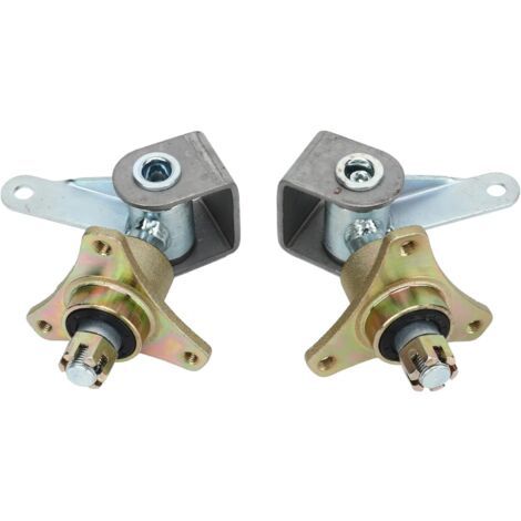 Rosvola Go Kart Direction Knuckle Axe, 2pcs 17mm Moyeux de Roue Avant Axe de Direction Facile à Installer 3 Moyeux de Roue Goujon Axe de Direction pour Pneus 6in Quad Bike ATV Go Kart
