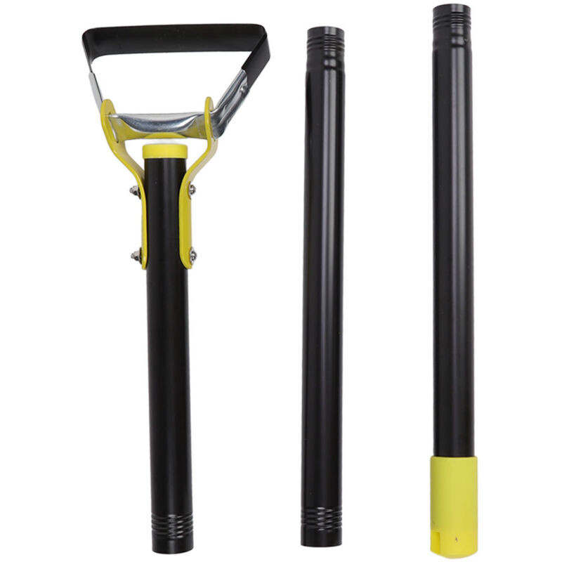 Rosvola Hula Hoe de jardin, étrier à boucle réglable à longue poignée, Action en acier inoxydable pour le jardinage et le désherbage, 3 sections.