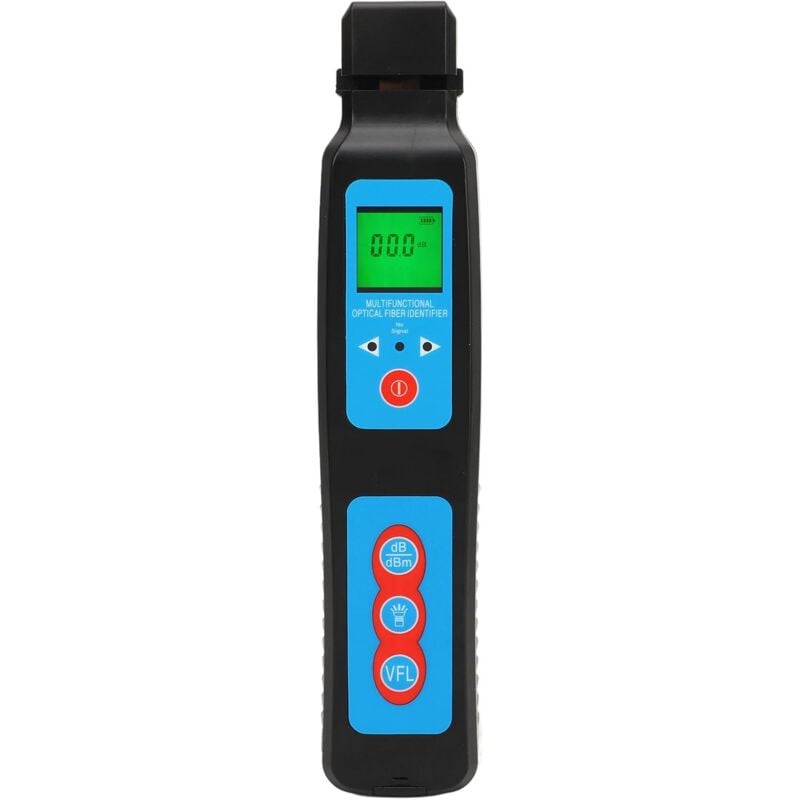 Rosvola - Identificateur de Fibre en Direct avec vfl et Power Meter, 800-1700nm Red Light Source 10km Range 270Hz 1KHz 2KHz Optic Fiber Tester