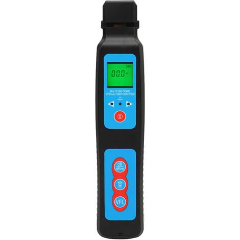 Rosvola Identificateur de Fibre en Direct avec VFL et Power Meter, 800-1700nm Red Light Source 10km Range 270Hz 1KHz 2KHz Optic Fiber Tester