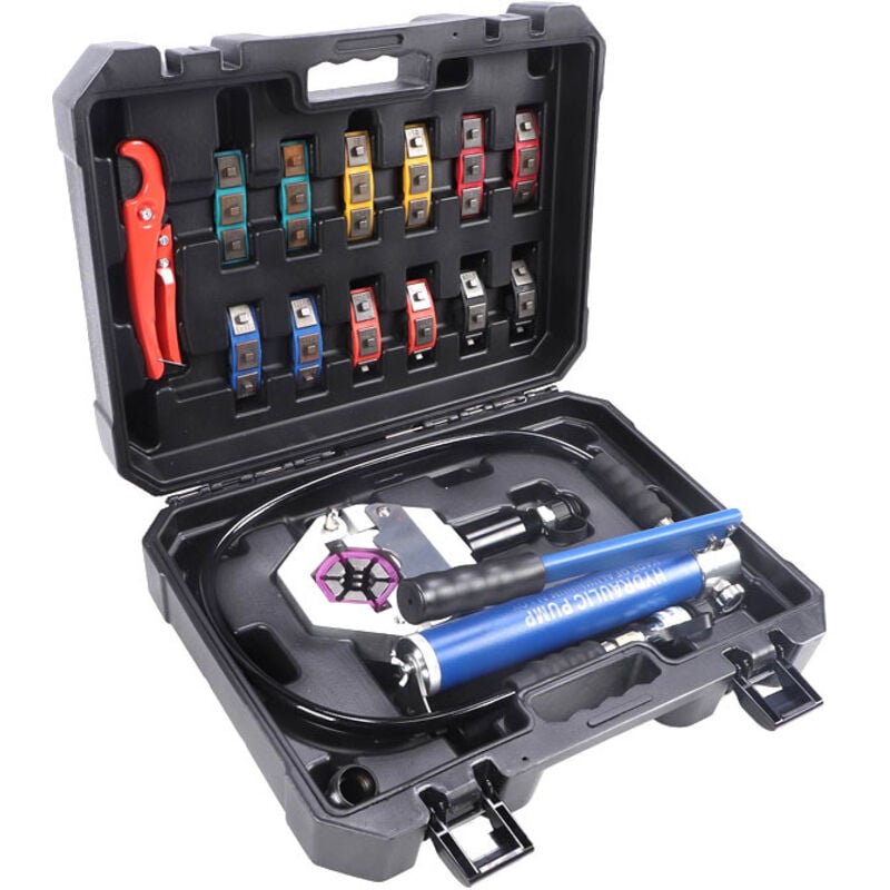 Kit de Sertissage de Tuyau Hydraulique à Main Tuyau de Climatisation Automatique Manuel Portable Outil de Sertissage de Raccords - Rosvola