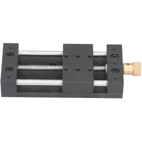 Rosvola Lineartisch, manuelle Linearführung, Schiebetisch, Kugelumlaufspindel, Bewegungsschiene, Linearlager M5, bietet lineare Bewegung für Automatisierungsgeräte