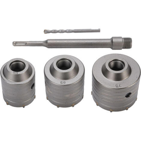 Rosvola Lochsägen-Set für Beton, Durchmesser 55 65 75 mm, Tiefe 50 mm, für Hohlziegel, Zementwände.