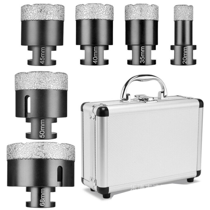 Rosvola - M14 Foret Diamant Carrelage 20-68mm Trépans pour Carrelage Porcelaine Granit Marbre(6 Pièces/Boîte)