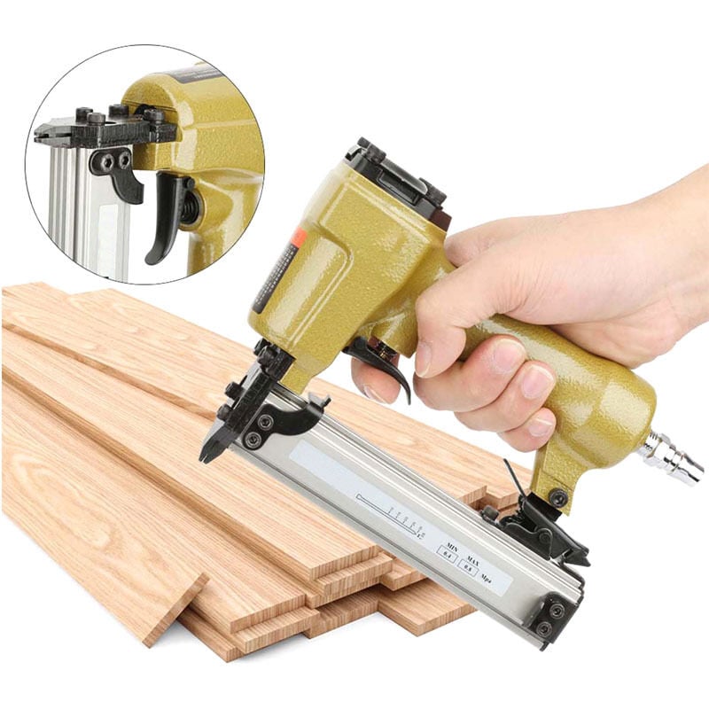 Rosvola P625 cloueuse à broches sans tête compacte pneumatique, broches 10-25mm, pistolet à clouer à finition à l'air pour la décoration intérieure