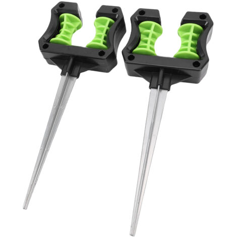 Rosvola Piquet de guidage de tuyau d'arrosage en ABS, 2 pièces, Support de pelouse léger et Stable pour tuyau d'eau et d'irrigation agricole