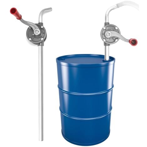 Rosvola Pompe Manivelle,Pompe Essence Manuelle Pompe à Huile en Aluminium , Tubes en Aluminium épaissi,5L Support de Pompe à Huile Manuelle