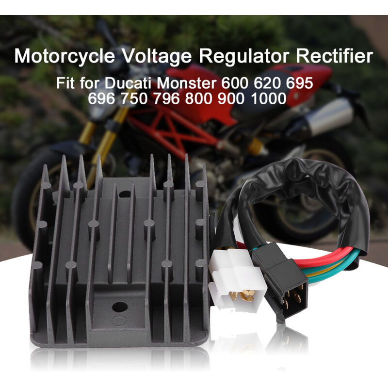 Rosvola - Redresseur, moto régulateur de tension redresseur régulateur de tension modèles Touring remplace pour Ducati Monster 600 620 695 696 750