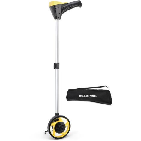 Rosvola Roue de Mesure Pour Distance de 100 000m,Roue de mesure de distance odomètre avec poignée pliable