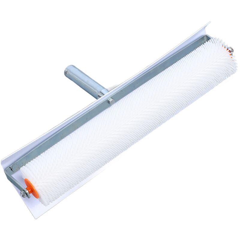 Rouleau de peinture Spiked Screeding Compound Roller Large Spikes 500mm avec protection anti- éclaboussures blanc - Rosvola