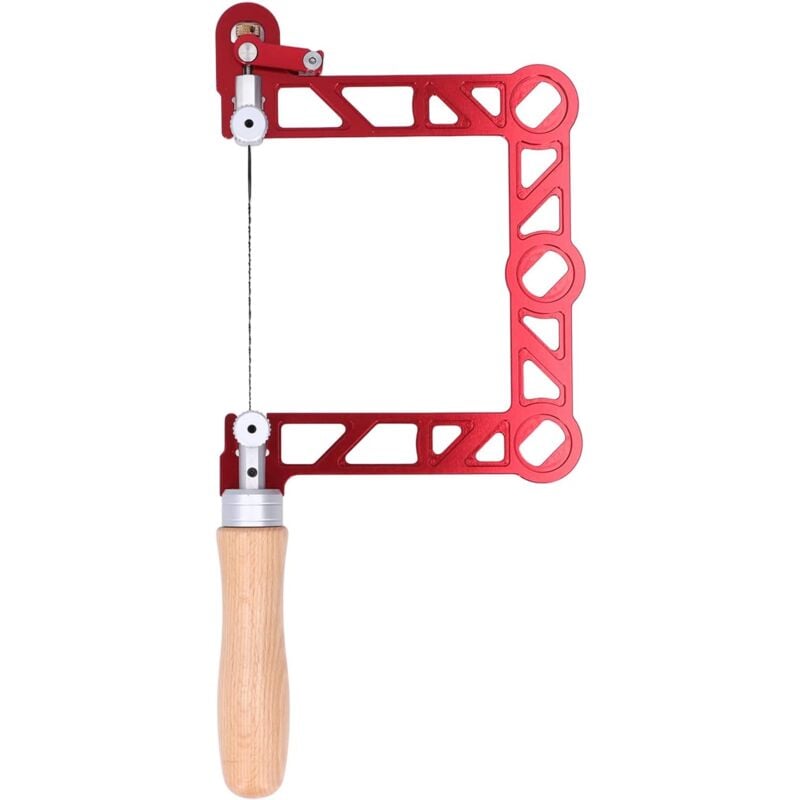 Rosvola - Scie à Chantourner, Cadre D'adaptation Menuisier Scie à Chantourner Manche en Bois en Forme de u Scie à Chantourner (5in)