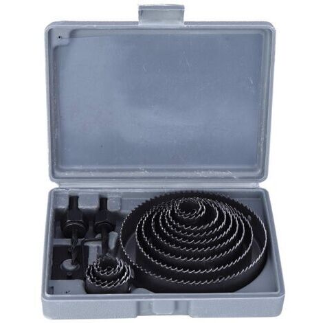 Rosvola Scie Cloche,  Coffret de Scie Trépan 17 PCS avec Mandrins, Plaque d'installation et Clé Hexagonale, Lame de Scie 19-127 mm