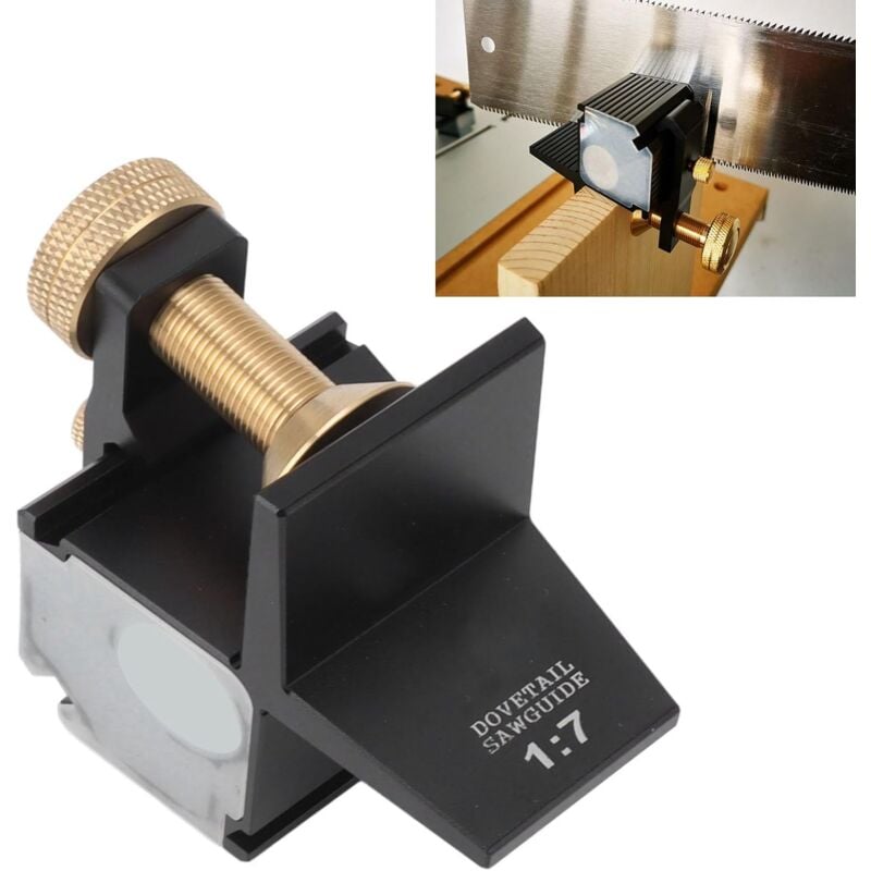 Rosvola - Scie Magnétique à Queue D'aronde 1: 7 Précision de Coupe des Joints de Bois Jauge de Guidage pour le Travail du Bois