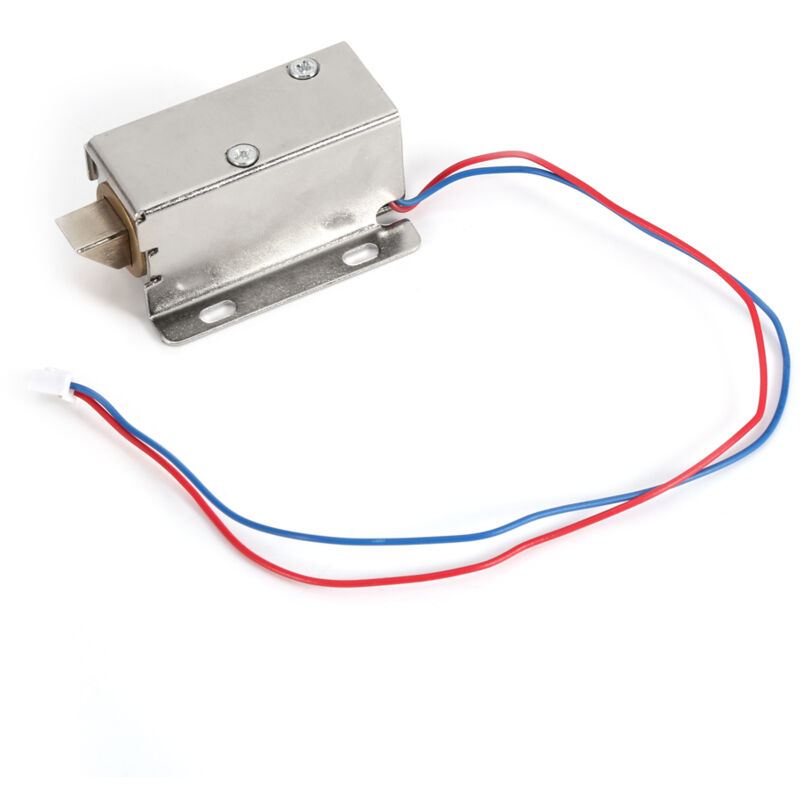 Rosvola Serrure électromagnétique électrique, fer à serrure électromagnétique durable, faible consommation, petite taille pour fenêtres, portes