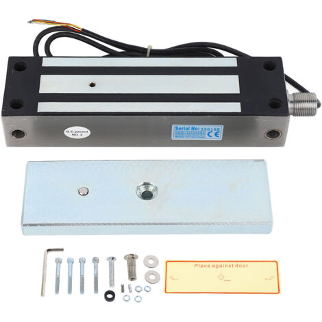 Rosvola Serrure électromagnétique en acier inoxydable, 6 fils, Force de maintien de 500KG, porte Mag pour système de contrôle d'accès