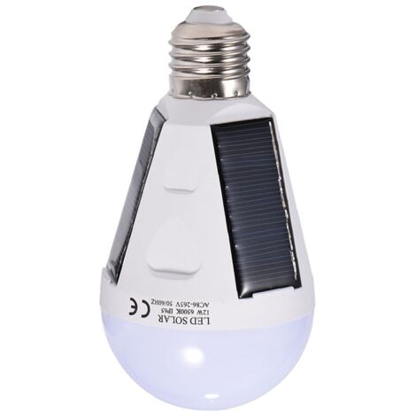 Rosvola Solarpanel-LED-Lampe, tragbar, wasserdicht, Notlicht für Camping, Wandern, 12 W