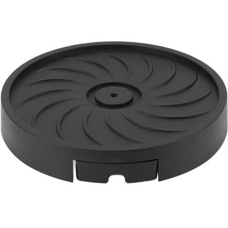 Rosvola Support à plantes roulant avec 4 roues, plateau de palette mobile en plastique, chariot pour terrasse de jardin, pot de fleur en pot, noir, largeur intérieure 26 cm/10,2 pouces