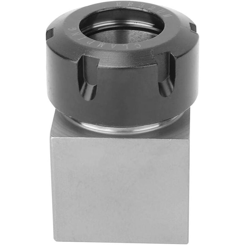 Rosvola - Support de pince de mandrin à ressort en acier dur de bloc de pince ER32 pour la machine de découpe de gravure de tour cnc (carré)