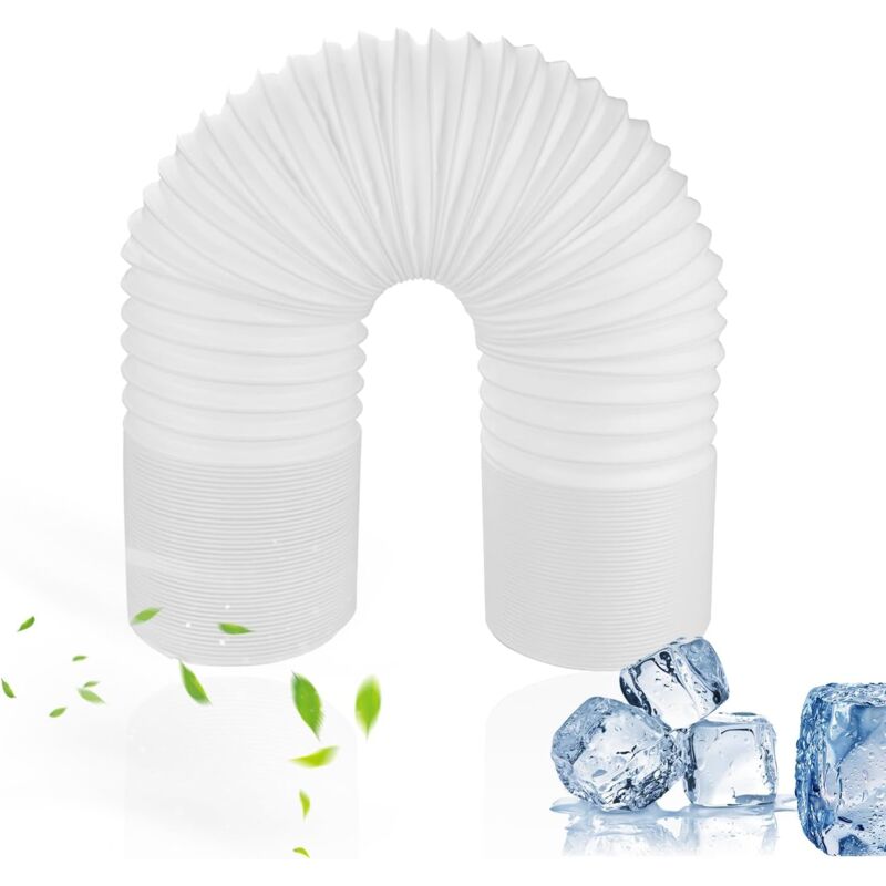 Tuyau Climatiseur Mobile 15CM Diamètre, Sens Direct Tuyau Évacuation Universel 3M Tube d'Aération ac Flexible pp Tube de Ventilation Échappement