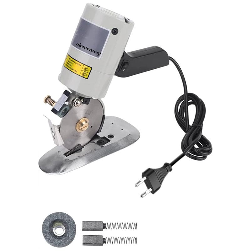 TY-90B Ciseaux Tissu Électrique Industriel, Épaisseur de Coupe Maximale de 30 mm & Lame de 90 mm, Idéal pour Textile, Cuir et Papier, Avec Lame de