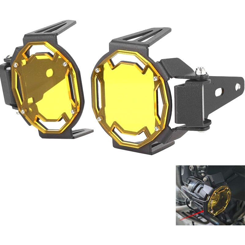 Vis, Protection Antibrouillard de Moto, Housse de Protection de Lampe à led Adaptée pour R1200GS/R1250GS Adventure lc Etc - Rosvola