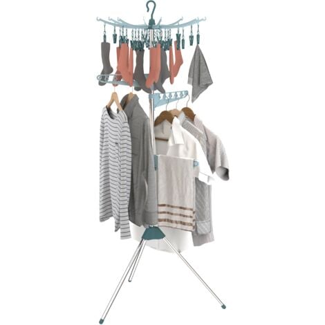 HYFIVE Rotary Clothes Hanging Rack Laundry Drying Stand