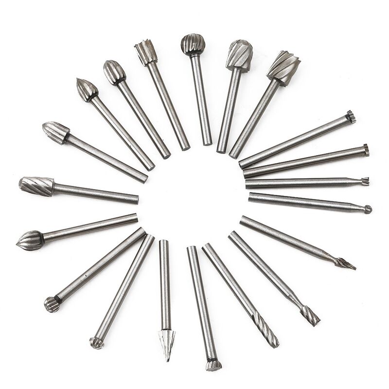 Rotary Cutter - 20pcs hss Countersink Bits Woodworking Cutter Woodworking Milling Tool with 3mm Shank/Accessories Rotary Tool