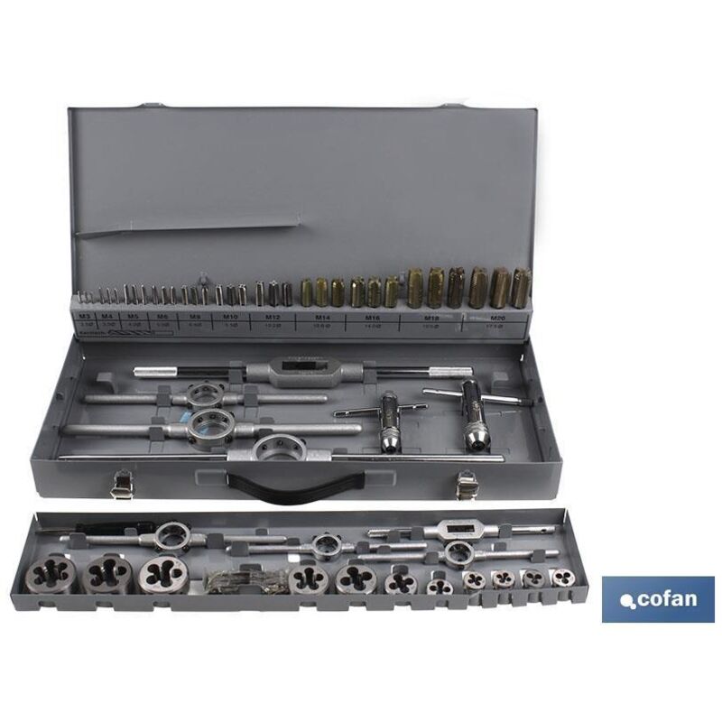 Cofan Weiß Juego De Machos Y Terrajas - Med. 3-4-5-6-8-10-12-14-16-18-20