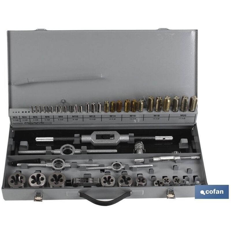 Cofan Weiß Juego De Machos Y Terrajas - Med. 5-6-8-10-12-14-16-18-20