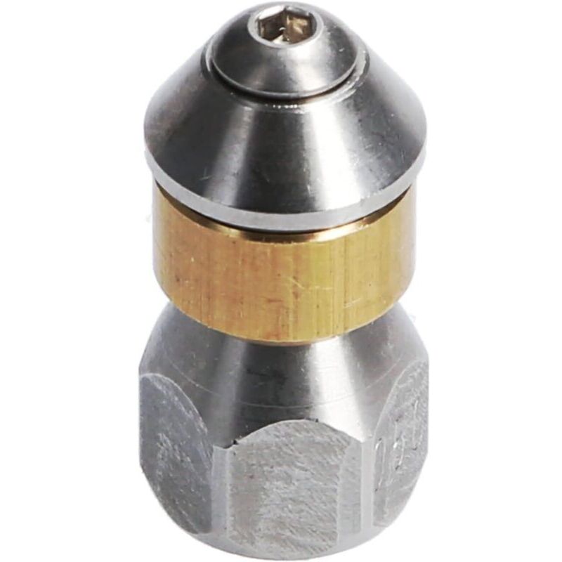 Rotary pressure washer hose cleaning nozzle, 1/8